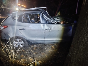 miejsce wypadku drogowego w Rudziskach Pasymskich