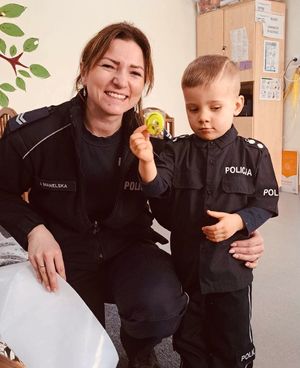 Dzień Policjanta w przedszkolu Promyczek w Szczytnie