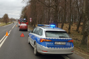 miejsce zderzenia Skody z Dacią, droga krajowa nr 53