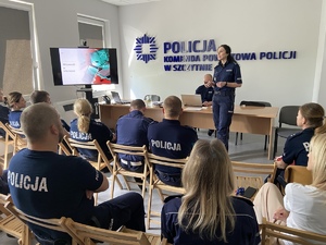 Szkolenie szczycieńskich policjantów