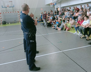 Spotkanie dzielnicowych w Specjalnym Ośrodku Szkolno-Wychowawczym w Szczytnie