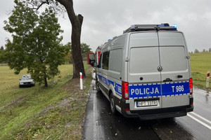 miejsce zdarzenia drogowego, fot. Tygodnik Szczytno