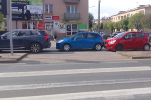 Zdarzenie drogowe w Szczytnie na ulicy Warszawskiej