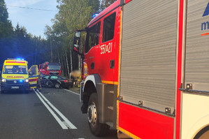 Zdarzenie drogowe w miejscowości Sawica