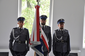 Przekazanie obowiązków służbowych Komendanta Powiatowej Policji w Szczytnie podinsp. Jakubowi Sylwestrzakowi