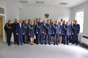 Przekazanie obowiązków służbowych Komendanta Powiatowej Policji w Szczytnie podinsp. Jakubowi Sylwestrzakowi