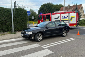 Zdarzenie drogowe z udziałem motocyklisty w Szczytnie