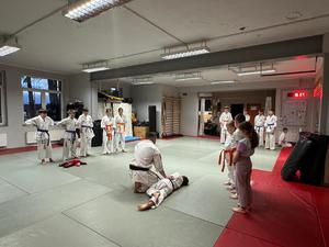 Zajęcia z udzielania pierwszej pomocy w klubie karate