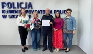 Komenda Powiatowa Policji w Szczytnie włączyła się w akcję „Dobrem Przyszyci – Przyszyj się do nas”