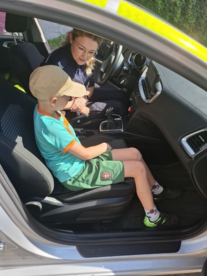 Policjantka z wizytą w przedszkolu &quot;Akademii Malucha&quot; w Wielbarku