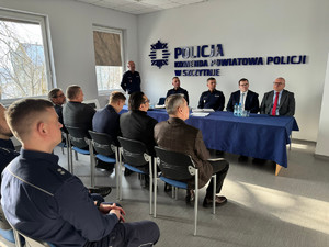 Odprawa roczna w Komendzie Powiatowej Policji w Szczytnie