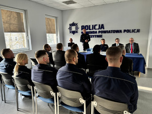 Odprawa roczna w Komendzie Powiatowej Policji w Szczytnie