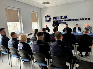 Odprawa roczna w Komendzie Powiatowej Policji w Szczytnie