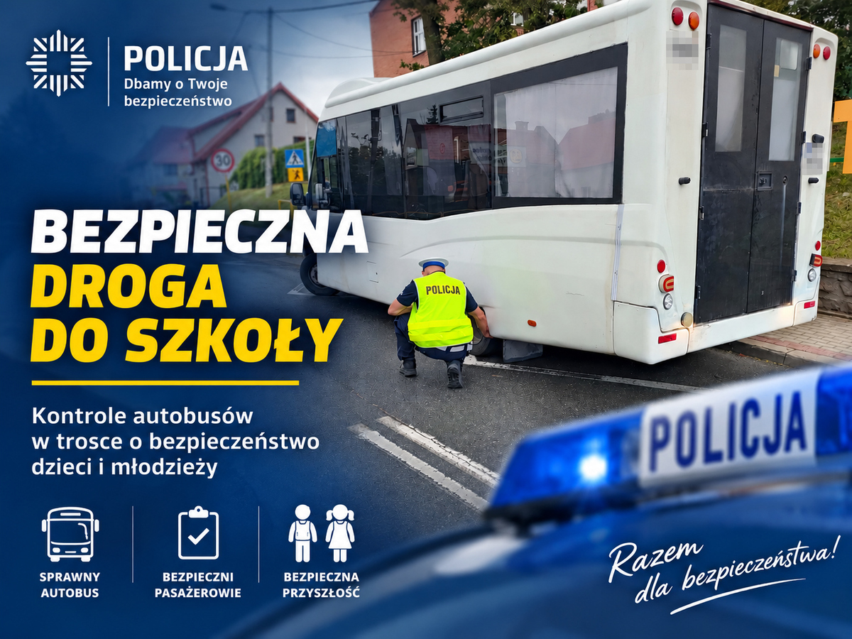 Szczytno: policjanci wzmacniają służbę przy szkołach i kontrolują autobusy przewożące uczniów