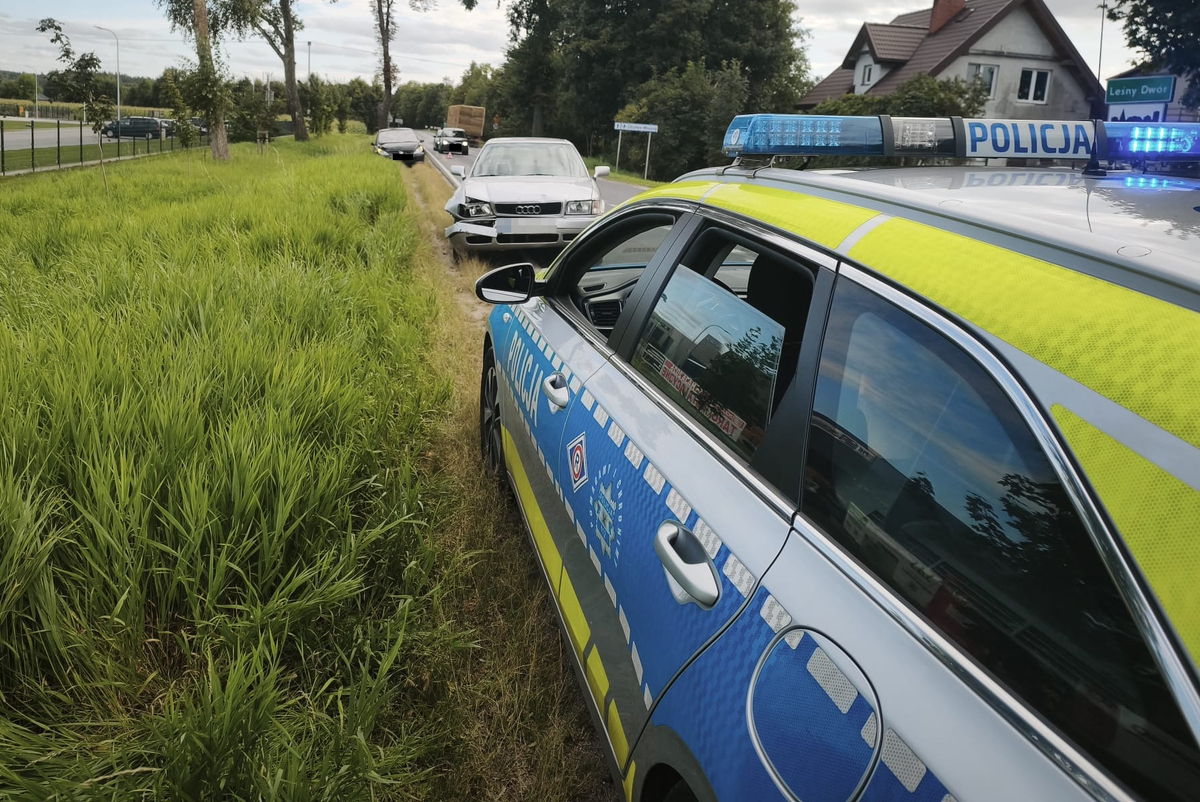 Szczytno: Zderzenie trzech samochodów na drodze krajowej nr 57, nikt nie ucierpiał